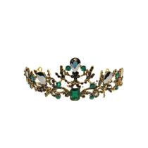 Coroa de Gaia - Acessório Decorativo em Metal com Pedras