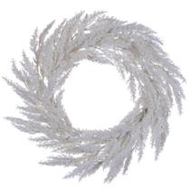 Coroa de grama branca de pampas de 61 cm de planta artificial Vickerman