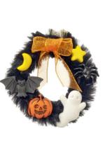 Coroa de Halloween Melody Jane Dollhouse em miniatura em escala 1:12