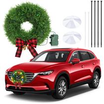 Coroa de Natal para decoração de carro com exterior LED RGB