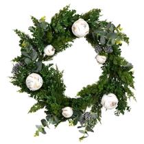 Coroa de Natal Vickerman 56 cm Green Cypress Blend Unlit Coroa de Natal Vickerman 56 cm Green Cypress Blend Unlit