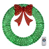 Coroa de Natal VINGLI Pré-iluminada 122 cm com 315 luzes LED Coroa de Natal VINGLI Pré-iluminada 122 cm com 315 luzes LED