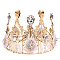 Coroa de noiva de renda elegante, capacete vintage Queen Coroa de noiva de renda elegante, capacete vintage Queen