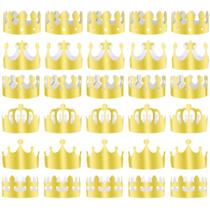 Coroa de papel dourado ANPUNAT para festa de aniversário - 30 unidades Coroa de papel dourado ANPUNAT para festa de aniversário - 30 unidades