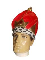 Coroa De Veludo Rei Príncipe Fantasia Cosplay Carnaval - Lynx Produções Artistica Ltda
