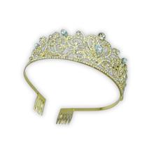 Coroa Debutante de Metal com Pedrarias - 1 Unidade