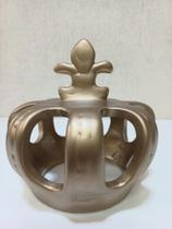 Coroa Decorativa Cerâmica 13x13cm