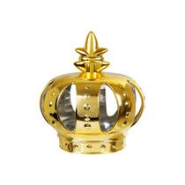 Coroa Decorativa de Plástico - Dourado Metalizado - 16x19cm - 1 unidade - Rizzo