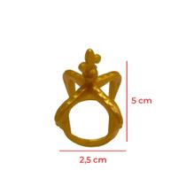 Coroa Dourada Galardão - 10 Unidades de Plástico para Lembrancinhas e Brindes