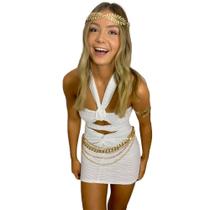 Coroa Folhas de Louro Dourada Tiara pra Fantasia Deus Grego ou Deusa Grega