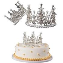 Coroa Fotografia Adereços Luxo Moda Pérola Dourada Prata Para Decoração