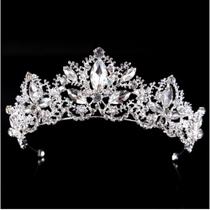 Coroa para debutantes e noivas cor prata, tamanho grande - SHOP GARCIA -