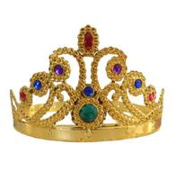 Coroa Princesa Ajustável Festas Dourado Carnaval - Festas Fantasia