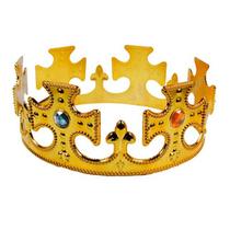 Coroa Rei Ajustável Cruz E Pedraria Dobrável - GabiJovi