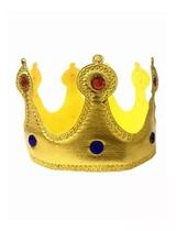 Coroa Rei Pequino Principe Tecido Flexivel Cosplay Fantasia