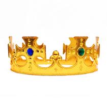 Coroa Rei Plástica Ajustável Festa Fantasia Cosplay