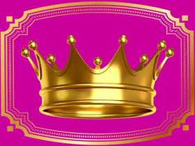 Coroa Rosa Realeza Papel De Arroz A4 para bolo 14