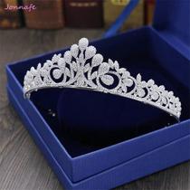 Coroa Tiara Cabelo Noiva Prata Zirconia Princesa Luxo Linda - De Castro joias