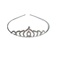 Coroa Tiara Com Strass Princesa Daminha Debutante Fantasia - Lynx Produções