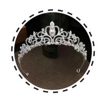 Coroa Tiara de Noiva Casamento Debutante Aniversário Miss - LM