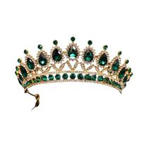 Coroa Tiara De Noiva Princesa Rainha Com Cristais De Strass Dourados E Prateados, Joia De Cabelo Coroa Tiara De Noiva Princesa Rainha Com Cristais De Strass Dourados E Prateados, Joia De Cabelo