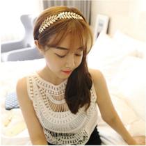 Coroa Tiara Deusa Grega Com Folhas Douradas