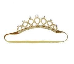 Coroa Tiara Elástica Princesa Infantil Enfeite De Cabeça