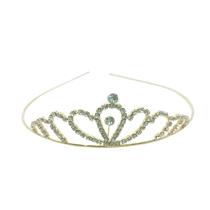 Coroa Tiara Noiva e Debutante com Strass Baixa Coroa Tiara Noiva e Debutante com Strass Baixa