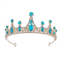 Coroa Tiara Noiva Enfeite Casamento Strass Festas Luxo Color Coroa Tiara Noiva Enfeite Casamento Strass Festas Luxo Color
