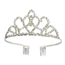 Coroa Tiara Pente Strass Debutante Noiva Luxo Festa Moda