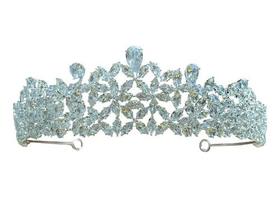 Coroa Tiara Porta Coque Cabelo Noiva Prata Pedra Zirconia