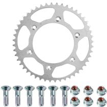 Coroa transmissão CRF150 CRF230 CRF250 CRF450 NXR125 NXR150 NXR160 Bros XRE190 48 dentes competição com prisioneiros Coroa transmissão CRF150 CRF230 CRF250 CRF450 NXR125 NXR150 NXR160 Bros XRE190 48 dentes competição com prisioneiros