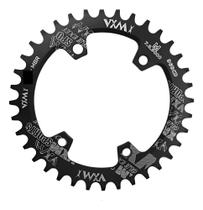 Coroa Unica Bcd 96 Assimétrica Mtb Preta Nar Preto 38T