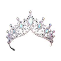 Coroas de Cristal Prateado Vintage - Tiaras Barrocas para Casamento, Noiva e Baile