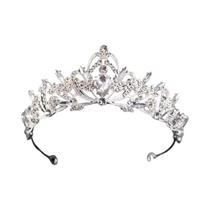 Coroas de Cristal Prateado Vintage - Tiaras Barrocas para Casamento, Noiva e Baile