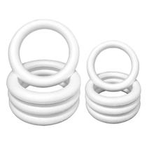Coroas de espuma Worown de 8 peças, 20 e 30 cm, anéis de poliestireno