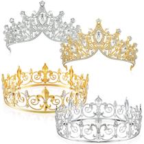 Coroas de formatura King and Queen Henoyso para homens e mulheres (4 unidades)