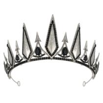 Coroas góticas Crown SWEETV para mulheres Black Tiara Queen