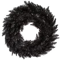 Corona Navideña Vickerman de Abeto Negro 24 cm Sin Iluminar para Decoración Interior Corona Navideña Vickerman de Abeto Negro 24 cm Sin Iluminar para Decoración Interior