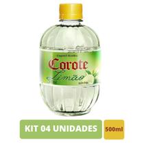Corote Aguardente Cachaça Coquetel Limão 500ml - Kit 04 Unidades