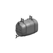 Corote Dagua 50l Preto Com Saboneteira Cinta Metal Torneira