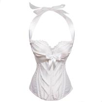 Corpete Corset Corselet Espartilho Bojo Alça Branco M573