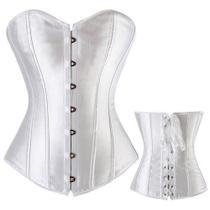 Corpete Corset Corselet Espartilho Modela Cintura Poliéster Tam 38 a 54 Cores