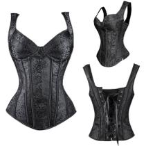 Corpete Corset Corselet Espartilho Redutor Modelador Bojo Alça Floral Cores - Fantasy Shopping Brasil