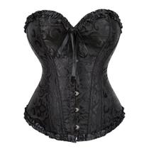 Corpete Corset Espartilho Cinta Modela Cintura Floral