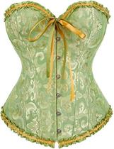 Corpete Corset Espartilho Cinta Modela Cintura Floral