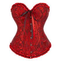 Corpete Corset Espartilho Cinta Modela Cintura Floral
