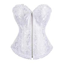 Corpete Corset Espartilho Cinta Modela Cintura Zíper Frontal