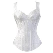 Corpete Corset Espartilho Overbust Cores Alça Zíper Vintage