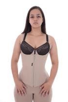 Corpete Modelador 14 Barbatanas Com Ziper e Colchete